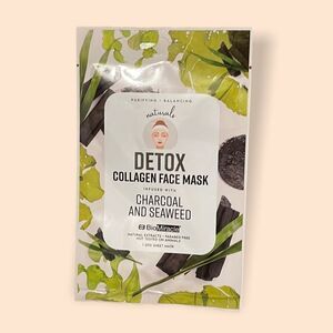NWT BioMiracle DETOX Collagen Face Mask - Charcoal & Seaweed